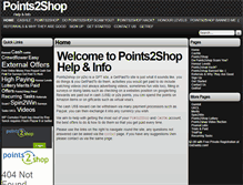 Tablet Screenshot of points2shop.net